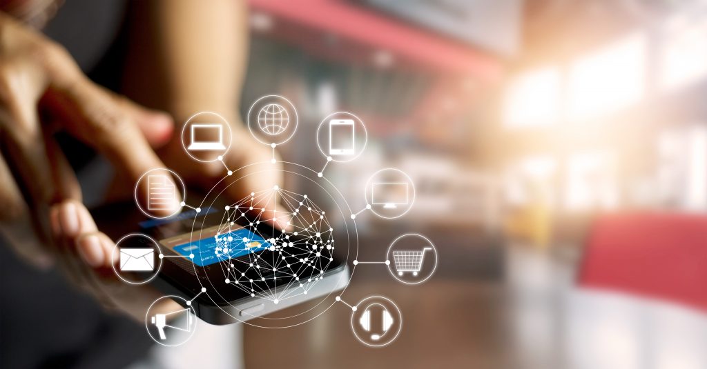 smartphone with many apps