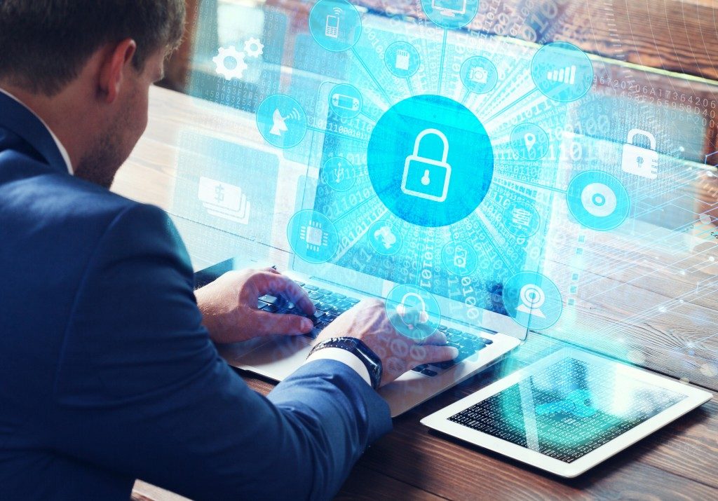 IT working on cyber security of the business