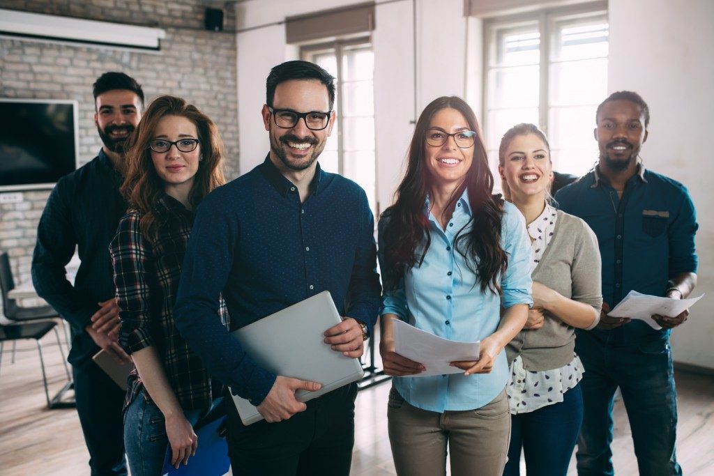 Employees at a company