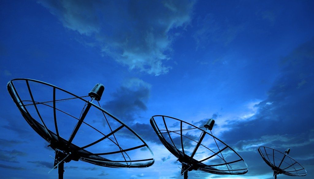 satellite dishes