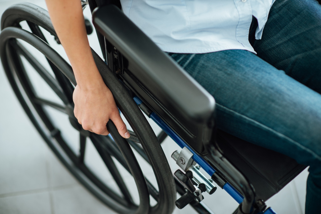 Person in a wheelchair