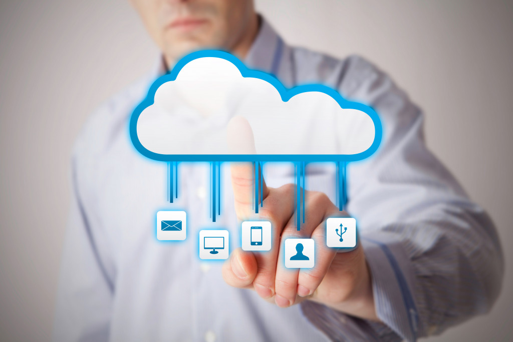 business cloud computing concept